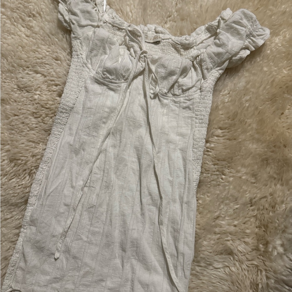 White Off-Shoulder Dress